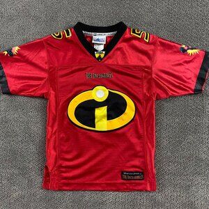 Disney Resorts The Incredibles Football Jersey Kids Boys Size 6 Red Disneyland
